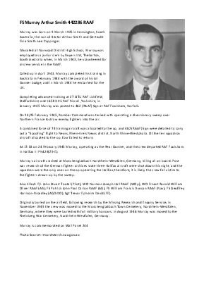 A preview of a PDF biography for Smith, Murray Arthur